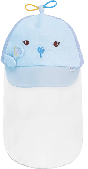 Nón lưỡi trai khăn voan bé trai Animo A2303_MN008 (46cm, Xanh)