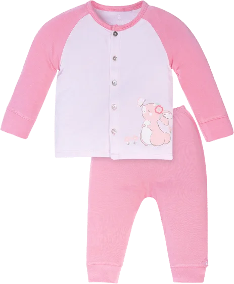 Bộ tính năng dài vải modal Animo VĐ522024 (0-12M,Hồng)