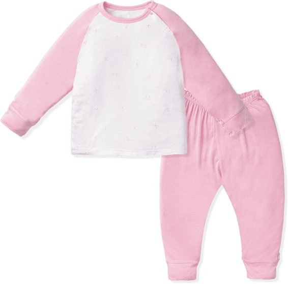 Bộ tính năng dài vải modal Animo VĐ522024 (12-24M,Hồng)