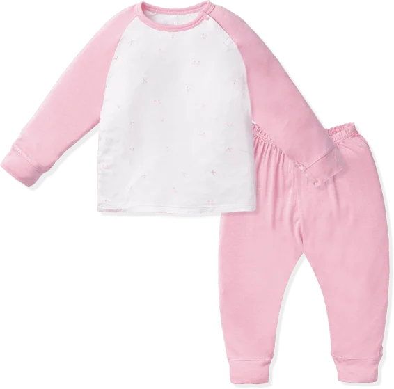 Bộ tính năng dài vải modal Animo VĐ522024 (12-24M,Hồng)