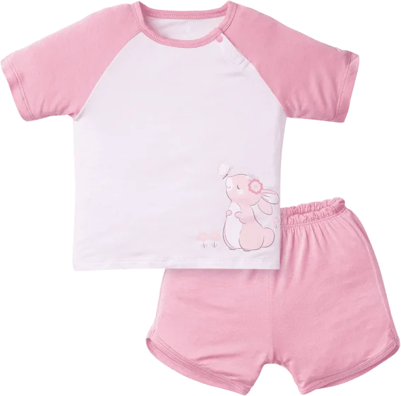 Bộ tính năng ngắn vải modal Animo VĐ522021 (12-24M,Hồng)