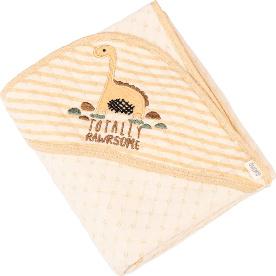 Khăn choàng ủ ấm 2 mặt Khủng long Animo T2303_NK002 (80x95cm,Kem)