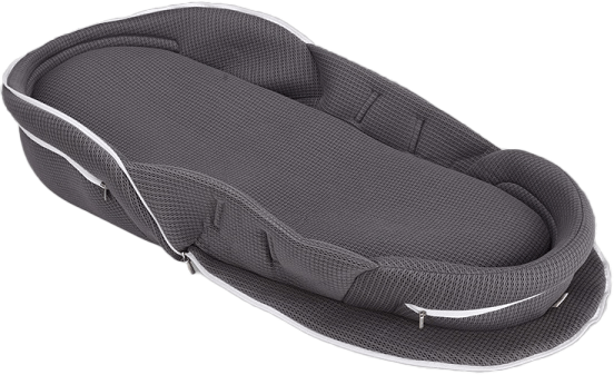 Nôi nằm chung giường lưới 3D Bebear màu xám