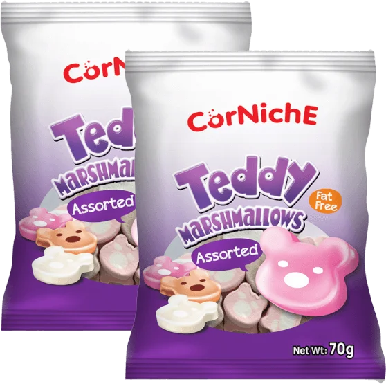Combo 2 kẹo Teddy Marshmallows 70g