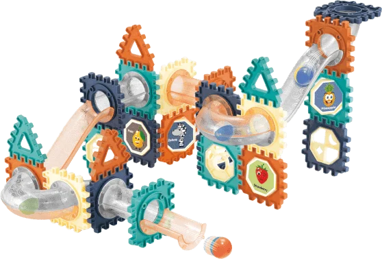 Bộ lắp ráp mô hình đường ống bóng lăn cho bé 66pcs CY325866