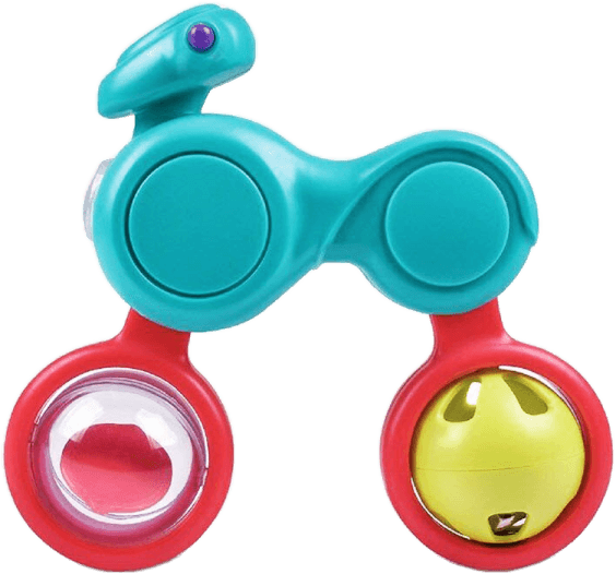 Xúc xắc xe mô tô văn tay cho bé JS049073 (Xanh)