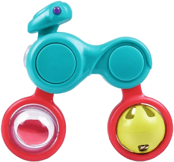 Xúc xắc xe mô tô văn tay cho bé JS049073 (Xanh)