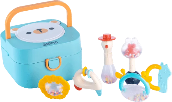 Hộp xúc xắc Animo có nhạc đèn 6pcs YN475576 (Xanh dương)