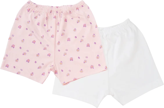 Cặp quần sơ sinh ngắn Animo NB422052 (NB-9M,Hồng-trắng-Giao màu ngẫu nhiên)