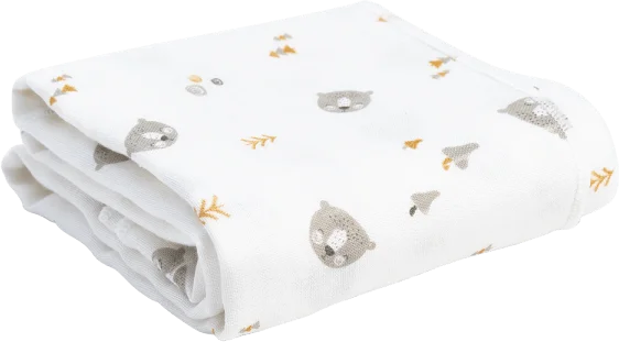 Khăn gạc tắm in hình Animo T2111_NBA007 (75x85cm,1 cái-Giao hoạ tiết ngẫu nhiên)