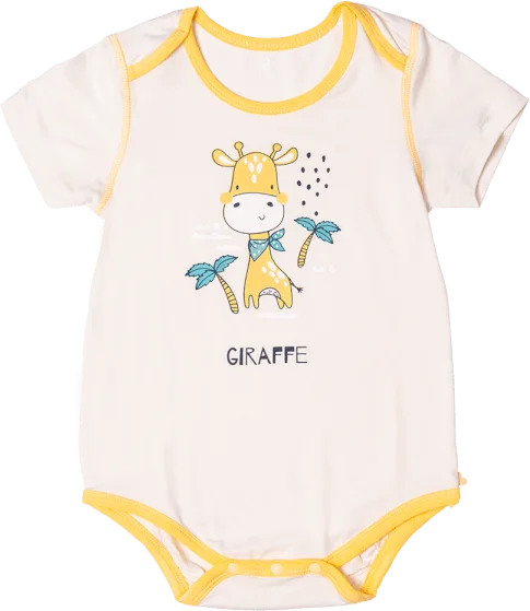 Bodysuit tính năng tam giác, vải modal BST Thiên Nga Animo BMC822080 (0-12M,Vàng)