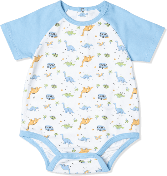 Bodysuit bé trai tam giác Animo KK922055 (0-12M,Xanh)