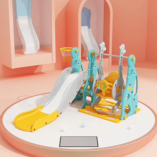 Cầu tuột, xích đu cho bé 2in1 có nhạc Animo WM19020-5