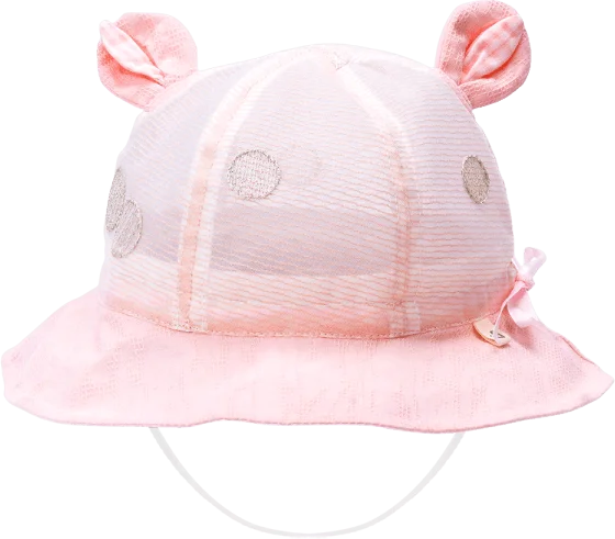 Nón vành tròn bé gái Animo A2301_JK001 (52cm,Hồng)