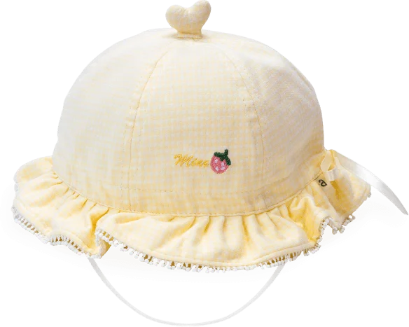 Nón vành tròn bé gái Animo A2301_JK002 (53cm,Vàng)