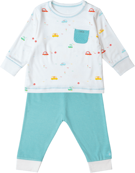 Bộ tính năng dài Nous_Animo NA1022010 (0-24M,Trắng ht Thành phố)