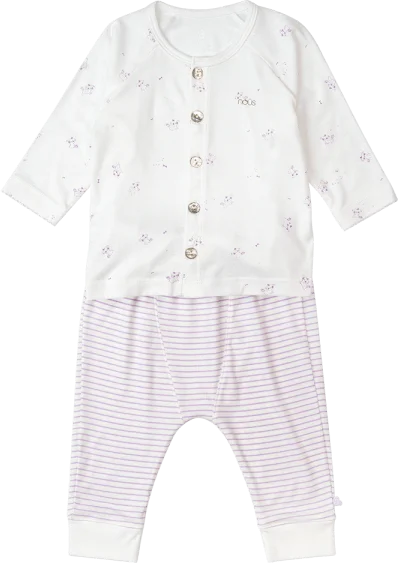 Bộ tính năng dài Nous_Animo NA1022011 (0-24M,Trắng ht Cún)