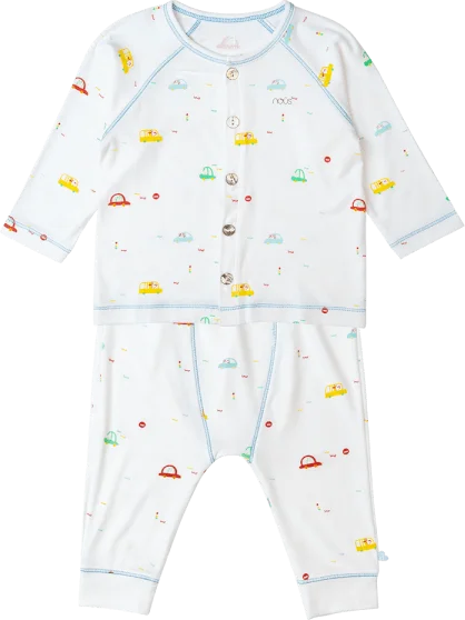 Bộ tính năng dài Nous_Animo NA1022012 (0-24M,Trắng ht Thành phố)