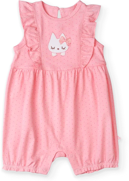 Bodysuit bé gái đùi Bst Nhảy múa cùng mèo Animo KK822038_543 (0-12M,Hồng)