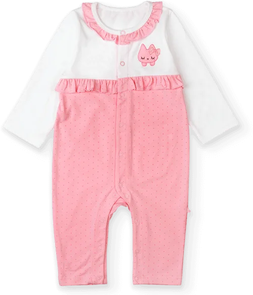 Bodysuit bé gái dài BST Nhảy múa cùng mèo Animo KK822039_546 (0-12M,Hồng)