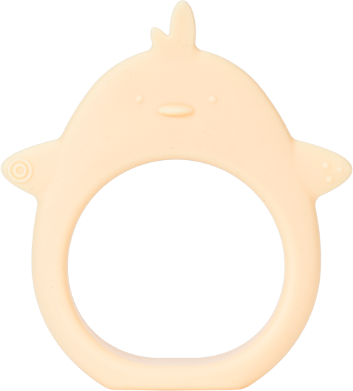 Gặm nướu silicone hình thú Animo (Hình gà con) (Vàng)