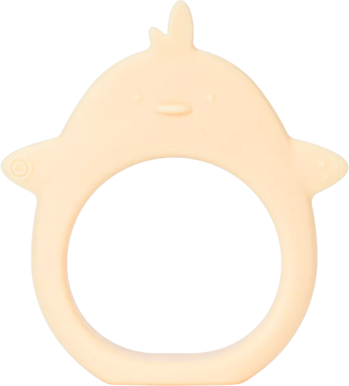 Gặm nướu silicone hình thú Animo (Hình gà con) (Vàng)