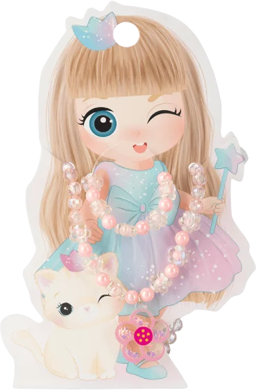 Set 2 món vòng cổ và vòng tay hình hoa Animo A2305_MN014 (Tím)