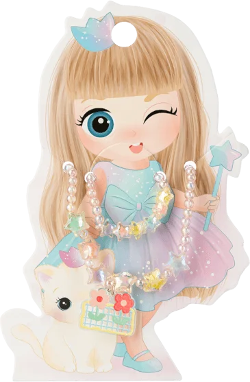 Set 2 vòng đeo cổ và vòng tay ngôi sao Animo A2306_MN013 (Hồng)