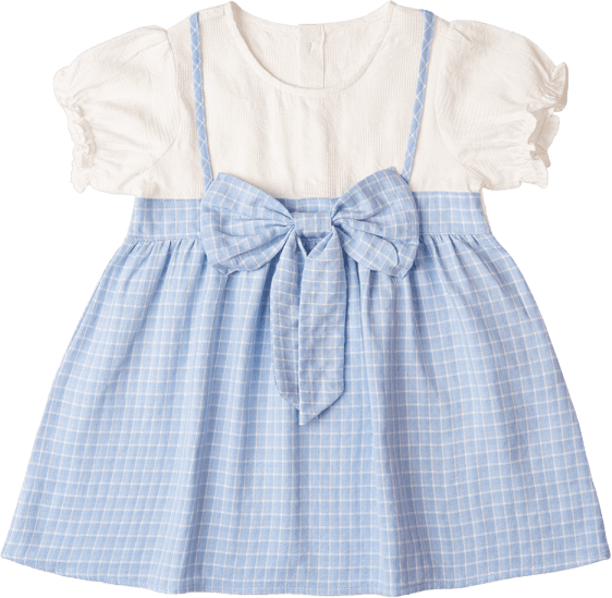 Đầm vải bé gái Nơ lớn Animo TX1122077 (6M-6Y,Xanh)