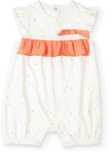 Bodysuit bé gái đùi, Bst Bé Anh Đào Animo KK922051 (0-12M,Trắng họa tiết_hồng)