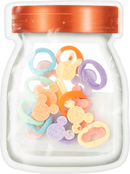 Set cột tóc 10 món hình gấu Animo A2305_MN017 (Nhiều màu)