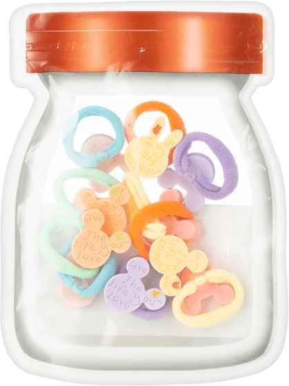 Set cột tóc 10 món hình gấu Animo A2305_MN017 (Nhiều màu)