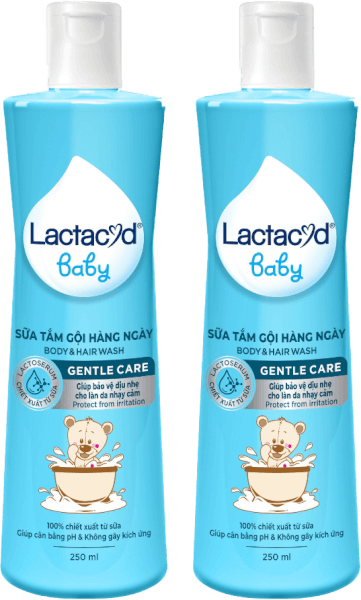 Combo 2 Sữa tắm gội Lactacyd Baby Gentle Care 250ml