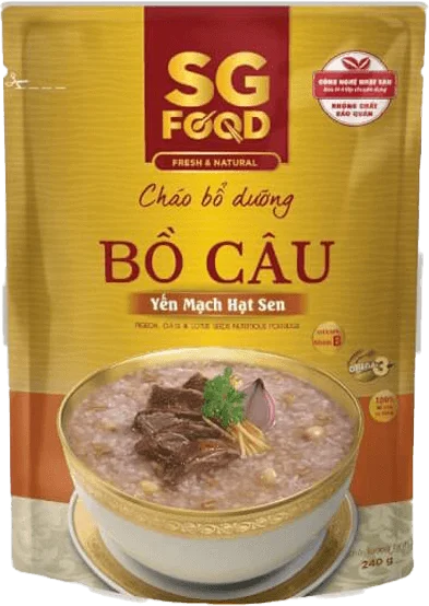 Cháo bổ dưỡng Bồ Câu Yến Mạch Hạt Sen 240gr