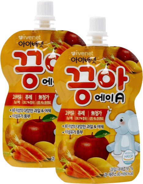 Combo 2 Nước ép trái cây Ivenet Puree A (táo, lê, xoài, cà rốt) 80ml