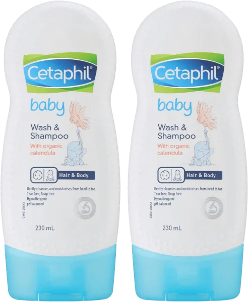 Combo 2 Sữa tắm gội trẻ em tinh chất hoa cúc Cetaphil 230ml