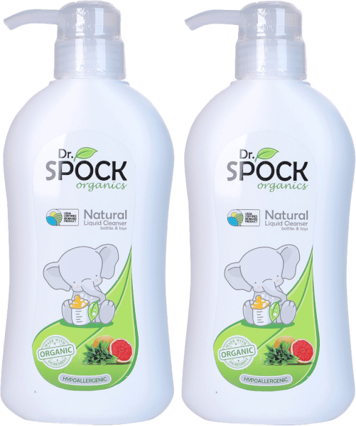 Combo 2 Nước rửa bình sữa Dr.Spock Organics 450ml (mới)