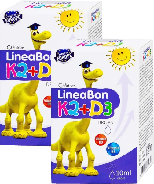 Combo 2 Vitamin D3 giúp tăng chiều cao cho bé Lineabon K2+D3