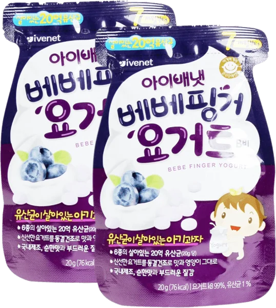Combo 2 Sữa chua sấy lạnh Ivenet Bebe vị việt quất 20g