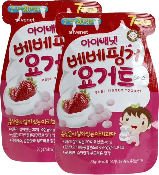 Combo 2 Sữa chua sấy lạnh Ivenet Bebe vị dâu 20g