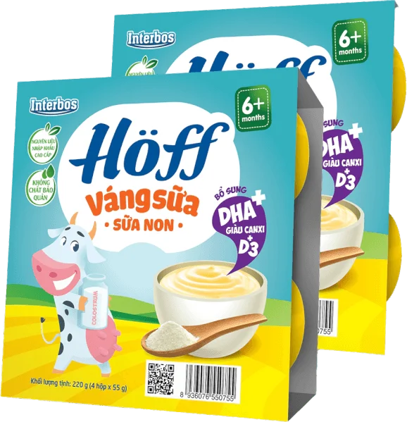 Combo 2 Váng sữa HӦff - Sữa non (Lốc 4 hũ)