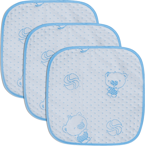 Combo 3 tấm lót chống thấm 4 lớp Vietmat size 30x30 màu xanh