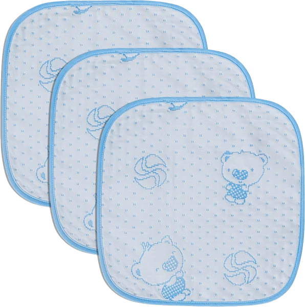 Combo 3 tấm lót chống thấm 4 lớp Vietmat size 30x30 màu xanh