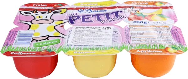 Phô mai vị trái cây ( dâu-chuối-mơ) Le Petit Plaisir 50g - Lốc 6