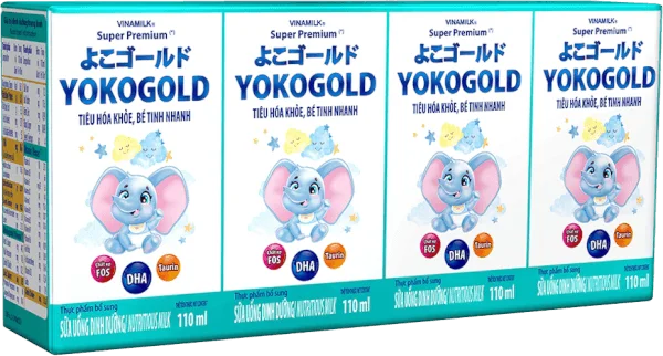 Sữa uống dinh dưỡng Vinamilk Yoko Gold 110ml (Lốc 4 hộp)