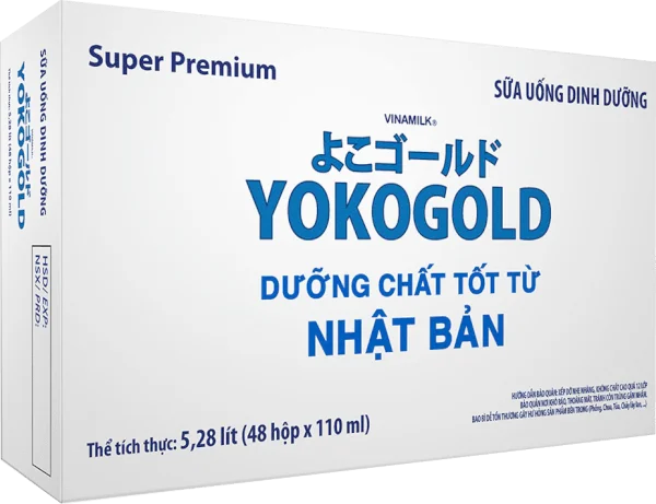 Thùng sữa uống dinh dưỡng Vinamilk Yoko Gold 110ml (Lốc 4 hộp)