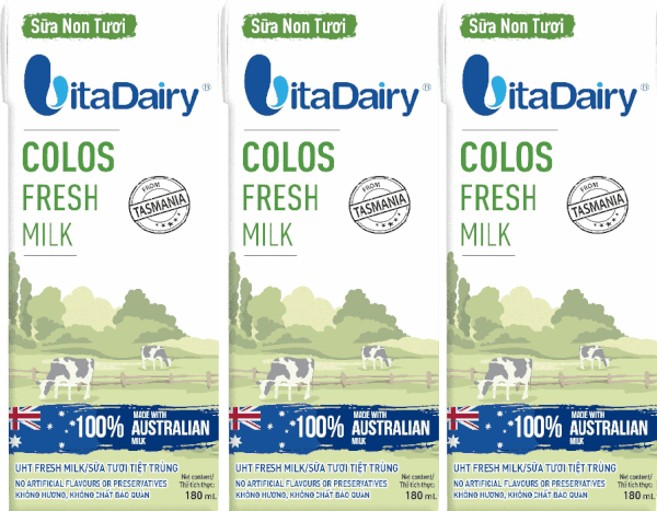 Sữa non tươi Vitadairy 180mL (lốc 3 hộp)