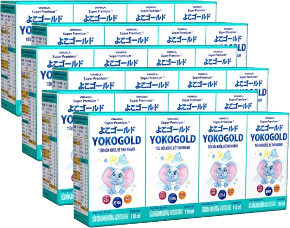 Combo 6 Sữa uống dinh dưỡng Vinamilk Yoko Gold 110ml (Lốc 4 hộp)
