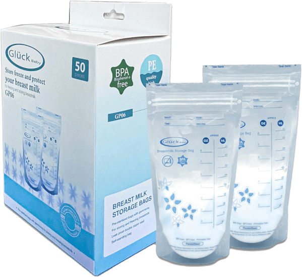 Túi trữ sữa Gluck Baby 3D Double Zip 250ml (50 túi)