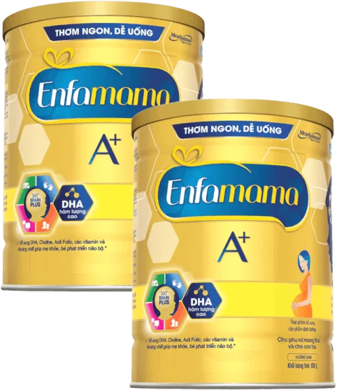 Combo 2 Thực phẩm bổ sung Sản phẩm dinh dưỡng Enfamama A+ hương vani 360° Brain Plus 830G